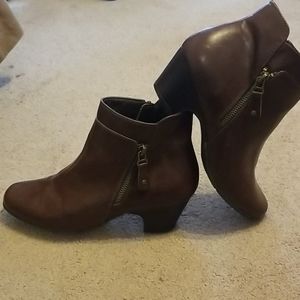 Brown Ankle Booties 9w
